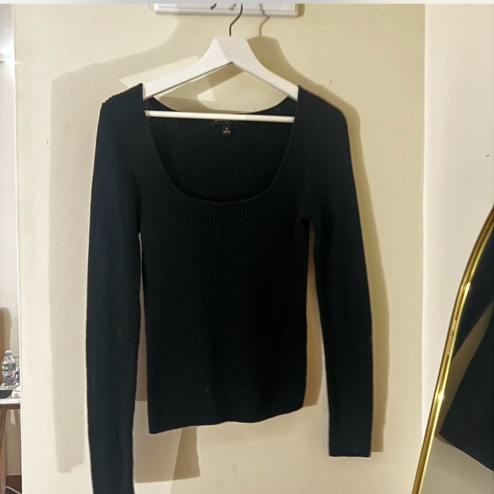 Banana Republic Black Long Sleeve Top